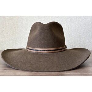 NWT Stetson The Rawlins, Cowboy Hat, Size Small, KB Oak, 3.5” Brim, Wool, USA